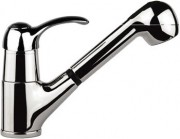 Смеситель для кухни с выдвижной лейкой Fiore Jafar однорычажный ретростиль 47CR4010 Old Bronze