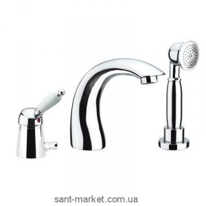 Змішувач одинважільний на борт ванни з душем Fiore колекція Imperial хром 83CR5105 Chrome