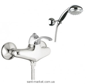 Змішувач для душу настінний Fiore Jafar Sky з душовим набором з камінням Сваровскі хром 84CR5125 Chrome