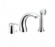 Смеситель однорычажный на борт ванны с душем Fiore коллекция Jafar хром 47CR5105