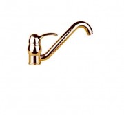 Смеситель для кухни Fiore Jafar однорычажный ретростиль 47CR5413 Gold