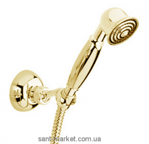 Душовий гарнітур з настінним тримачем EMMEVI колекція Tiffany золото OR110
