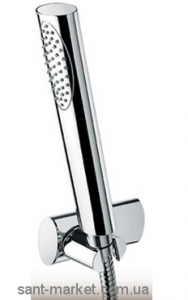Душовий гарнітур з настінним тримачем EMMEVI колекція Elly хром CR141