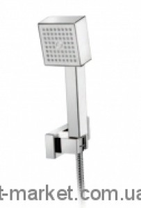 Душовий гарнітур з настінним тримачем Emmevi колекція Niagara матовий хром CSP129
