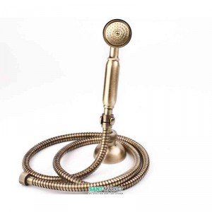 Душевой гарнитур с настенным держателем EMMEVI коллекция Tiffany бронза BR110