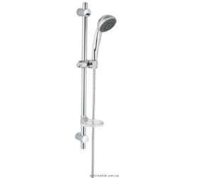 Душевой гарнитур со штангой Grohe коллекция Vitalio Trend с мыльницей хром 27171000