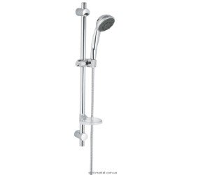 Душевой гарнитур со штангой Grohe коллекция Vitalio Trend с мыльницей хром 27171000