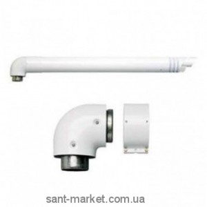Ariston Комплект для конвекційного котла 750 мм 60/100 з коліном 3318001