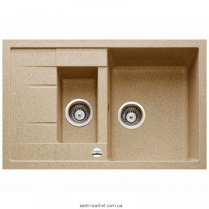 Мойка для кухни прямоугольная TEKA ASTRAL 60B TG  1.5 чаши  оборачиваемое крыло  врезная  гранит  бежевая 40143527