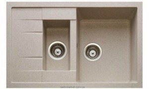 Мийка для кухні прямокутна TEKA ASTRAL 60B TG 1.5 чаші обертається крило врізна граніт алебастр 40143525