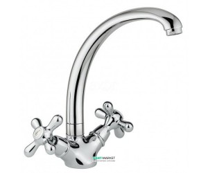 Змішувач для кухні Emmevi Deco Classic двухвентильний хром CR12717