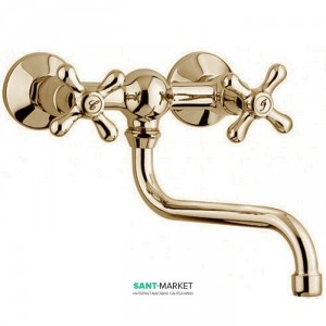 Змішувач для кухні Emmevi Deco Classic двухвентильний ретростиль бронза BR12005 S