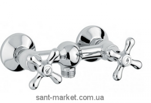 Змішувач для душу настінний двухвентильний EMMEVI колекція Deco Classic хром CR12002