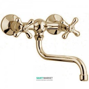 Смеситель для кухни Emmevi Deco Classic двухвентильный ретростиль бронза BR12005 S