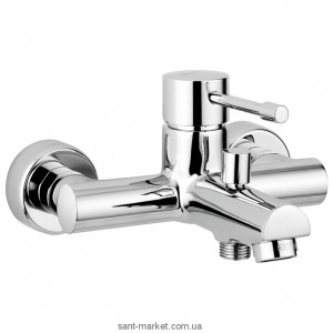 Змішувач одинважільний для ванни з коротким виливом EMMEVI колекція Eden хром CR71001