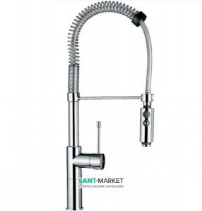 Смеситель для кухни с выдвижной лейкой Emmevi Eden однорычажный на гибкой пружине CR71110
