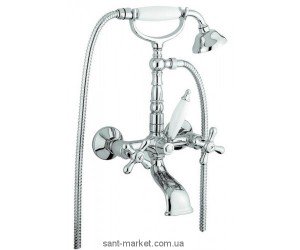 Смеситель двухвентильный для ванны с душем EMMEVI коллекция Deco Old хром CR12611