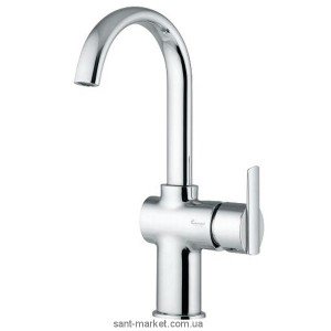 Смеситель для раковины однорычажный с донным клапаном высокий EMMEVI Elly хром CR41073 BIG