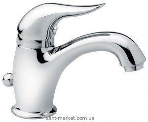 Смеситель для раковины однорычажный с донным клапаном EMMEVI коллекция Duka хром CR44003