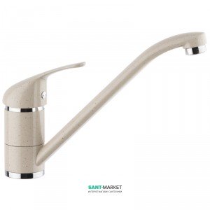 Смеситель для кухни Emmevi Ambra Granit однорычажный бежевый BD 9007