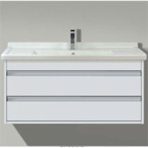 Тумба под раковину Duravit Ketho подвесная 100х46х5х48 белый матовый KT 6645-18