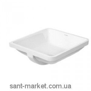 Раковина для ванной встраиваемая Duravit коллекция Starck 3 белая 0305430000
