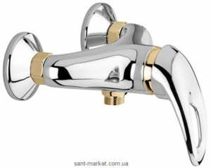 Змішувач для душу настінний змішувач EMMEVI колекція Luxor хром / золото CO7002R
