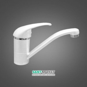 Смеситель для кухни Emmevi Luxor белый-хром BC7007RCC