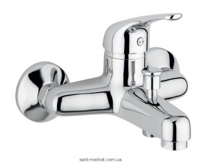 Змішувач одинважільний для ванни з коротким виливом EMMEVI колекція Winny хром CR95001 B