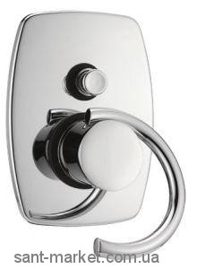 Змішувач прихований (вбудований) EMMEVI колекція Twist сатин / хром CS6619