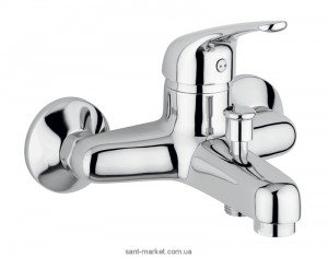 Змішувач одинважільний для ванни з коротким виливом EMMEVI колекція Winny хром CR95001 B