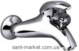 Смеситель однорычажный для ванны с коротким изливом EMMEVI коллекция Alexa никель NS24001