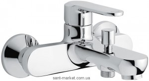 Змішувач одинважільний для ванни з коротким виливом EMMEVI колекція Nefer хром CR77001