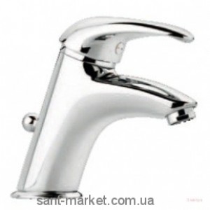 Змішувач для раковини одноважеля з донним клапаном EMMEVI колекція Luxor хром CR7003R