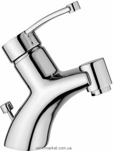 Змішувач для раковини одноважеля з донним клапаном EMMEVI колекція Planet хром CR81003