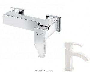 Смеситель для душа настенный однорычажный EMMEVI коллекция Niagara белый BIO 74002