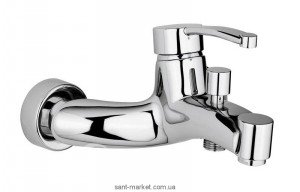 Смеситель однорычажный для ванны с коротким изливом EMMEVI коллекция Planet матовых хром SC81001