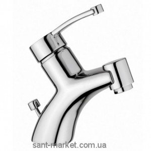Змішувач для раковини одноважеля з донним клапаном EMMEVI колекція Planet хром / сатин CS81003