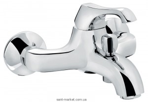 Змішувач одинважільний для ванни з коротким виливом EMMEVI колекція Ares хром CR76001