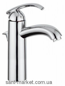 Змішувач для раковини одноважеля з донним клапаном високий EMMEVI Dacota хром CR73003 Big