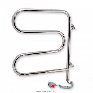 Електричний полотенцесушитель Laris Змійовик 25 РС3 Е 625х625х35 змійка хром поворотний 73207159