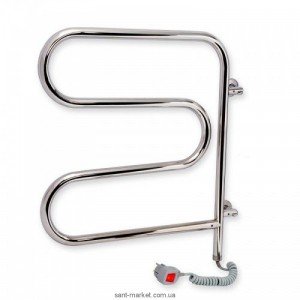 Електричний полотенцесушитель Laris Змійовик 25 РС3 Е 625х625х35 змійка хром поворотний 73207159