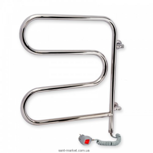 Електричний полотенцесушитель Laris Змійовик 25 РС3 Е 525х525х35 змійка хром поворотний 73207158