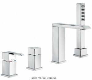 Смеситель однорычажный на борт ванны с душем EMMEVI коллекция Sicily хром CR38120