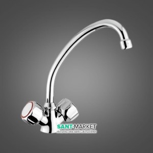 Смеситель для кухни Emmevi Sole двухвентилдьный ретростиль CR15207