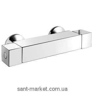 Змішувач для душу настінний двухвентильний з термостатом EMMEVI колекція Sicily хром CR38300