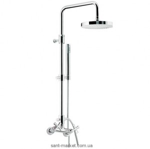 Змішувач для душу настінний двухвентильний EMMEVI Spirit New з душовим набором хром CR3100281