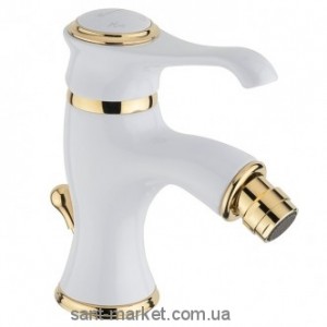 Emmevi Tiffany Змішувач білий-золото BO6004