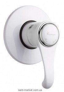 Смеситель для душа встраиваемый EMMEVI коллекция Tiffany белый/хром BC6009