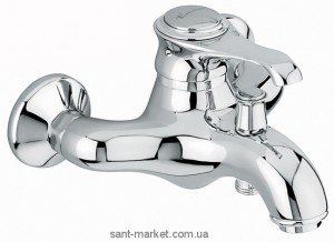 Смеситель однорычажный для ванны с коротким изливом EMMEVI коллекция Tiffany хром CR6001